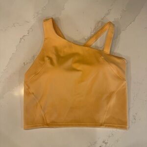 Lululemon light orange athletic tank with built in